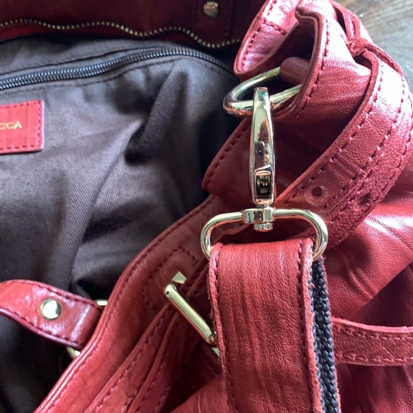 Used Monserrat De Lucca Red Leather Handbag - Picture 8 of 15